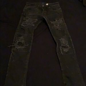 H and m ripped jeans